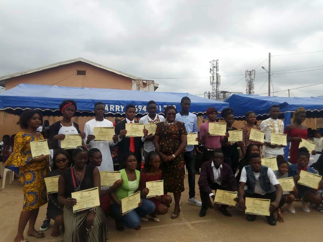 Participants seated together during a practical youth training session.